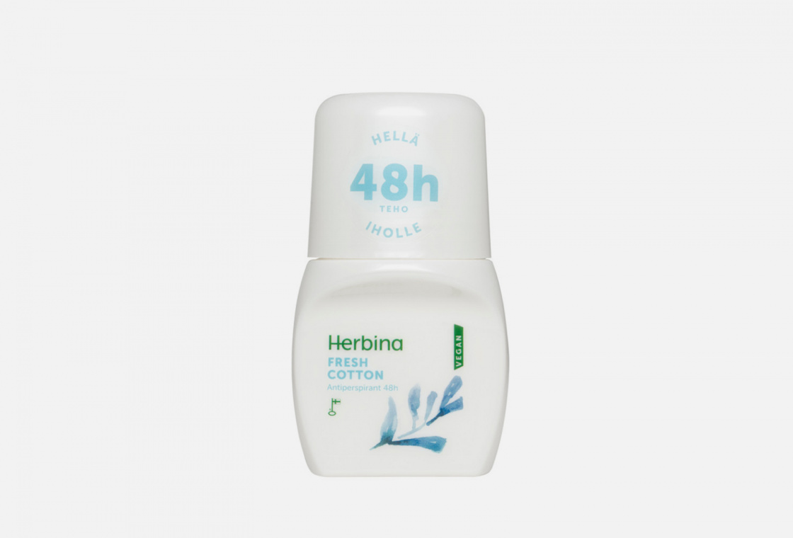 антиперспирант Хлопок 48ч Herbina Cotton 48h antiperspirant