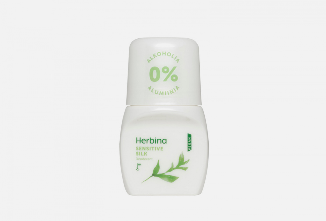 шариковый дезодорант Шелк Herbina Silk roll-on deodorant