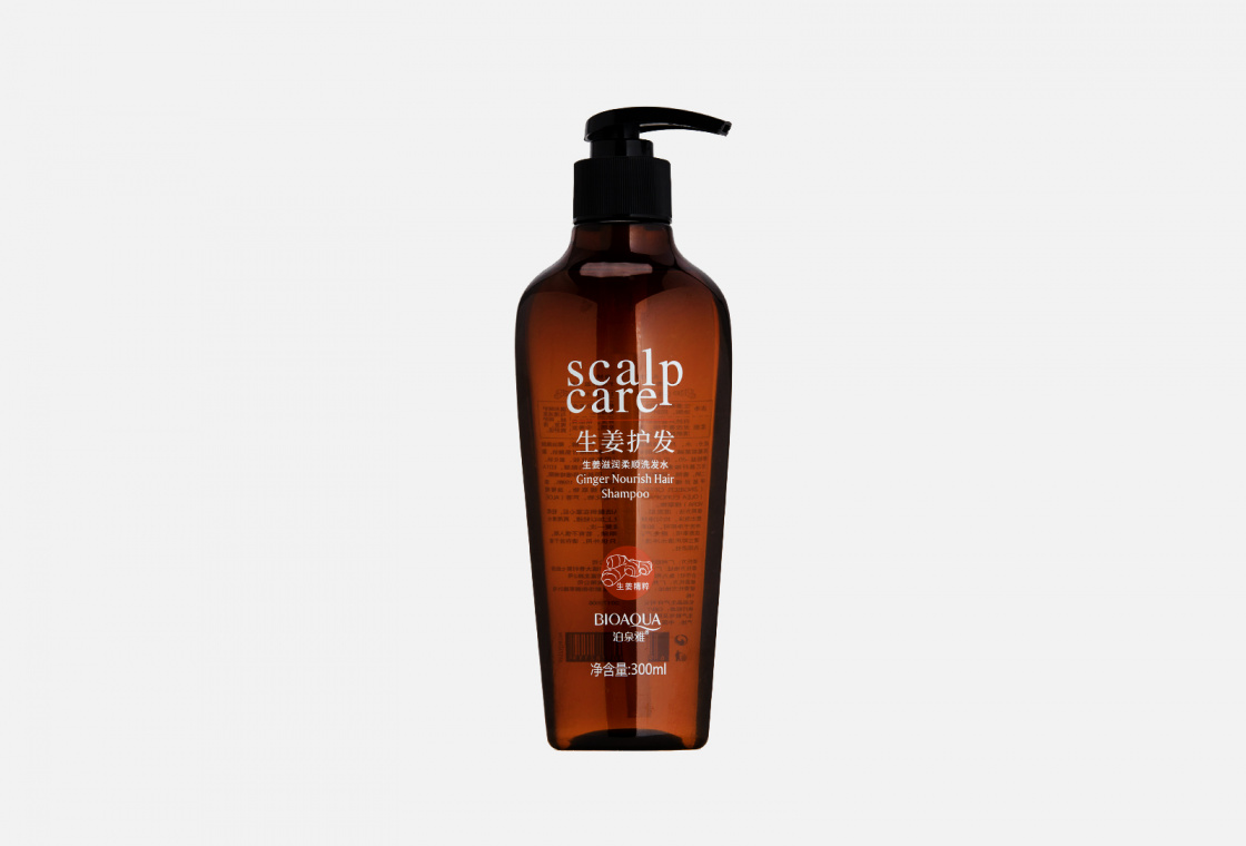 Разглаживающий шампунь для волос с экстрактом имбиря BIOAQUA Scalp Care Ginger Nourish Hair Shampoo