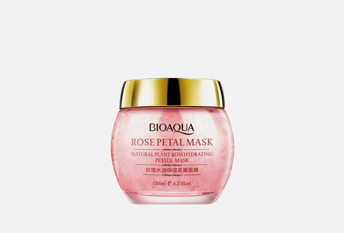 Увлажняющая маска для лица с лепестками розы BIOAQUA Rose Petal Mask