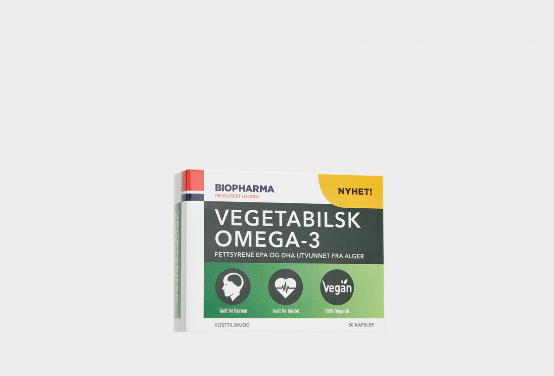 Капсулы  BIOPHARMA Vegetabilsk Omega-3
