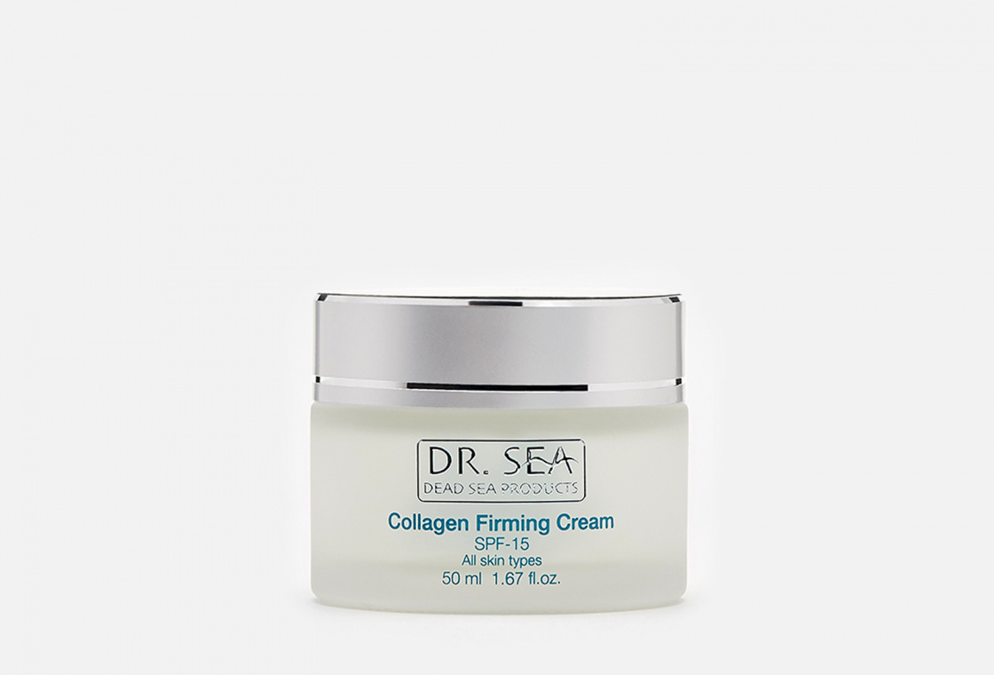 Коллагеновый укрепляющий крем для лица против морщин с минералами Мертвого моря, SPF15 Dr.Sea Collagen Firming Cream