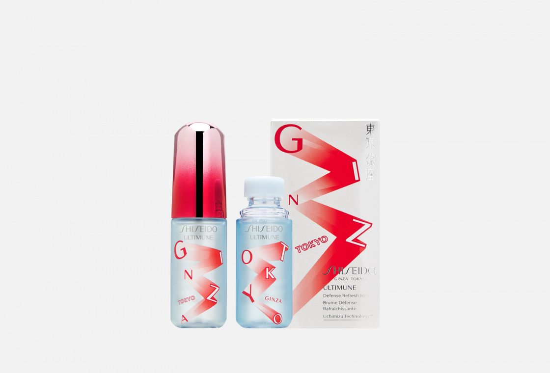 Освежающий защитный мист Shiseido ULTIMUNE Mist Duo (30mlx2)