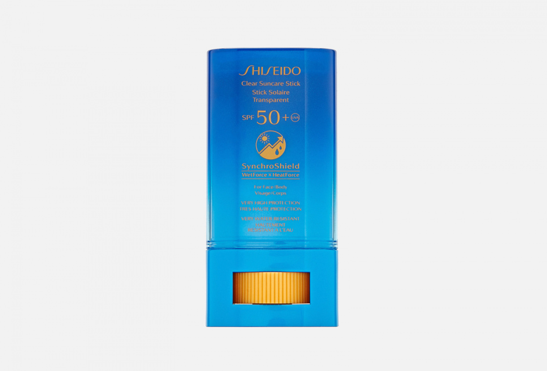 Прозрачный солнцезащитный стик SPF50+ Shiseido CLEAR SUNCARE STICK