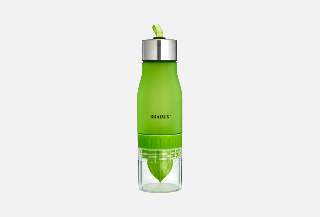 Бутылка с соковыжималкой BRADEX light green