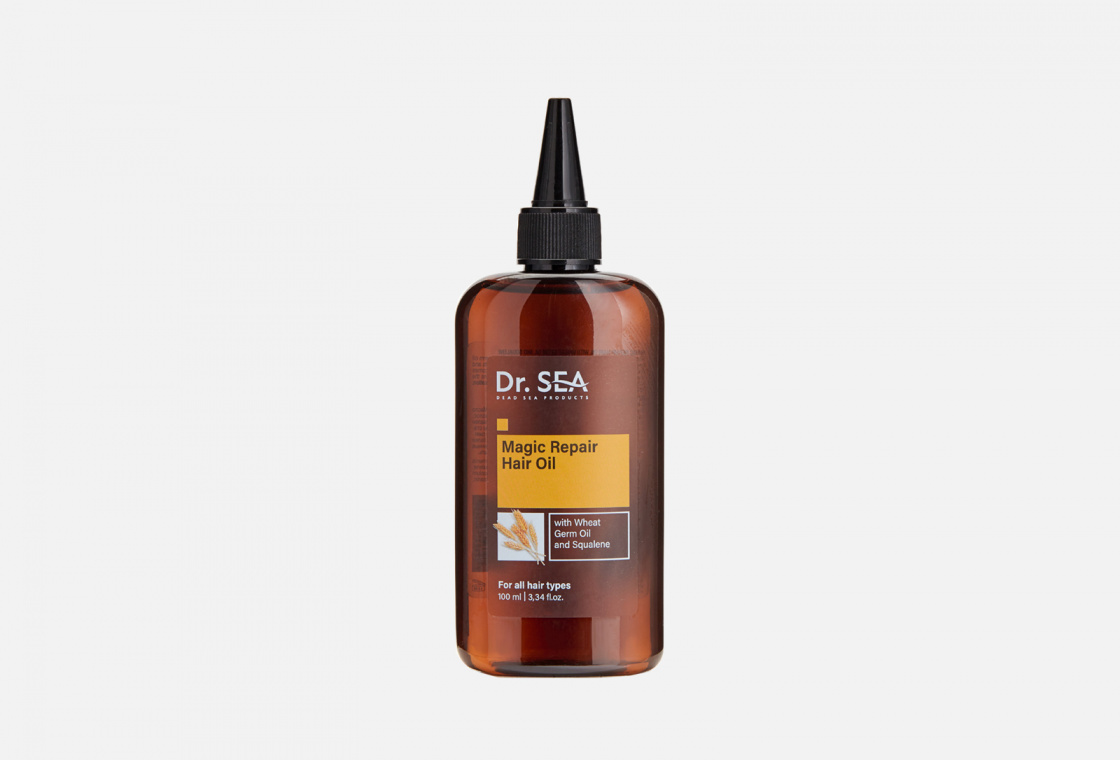 Масло для волос восстанавливающее с маслом зародышей пшеницы и скваленом  Dr.Sea MAGIC REPAIR HAIR OIL WITH WHEAT GERM OIL AND SQUALENE