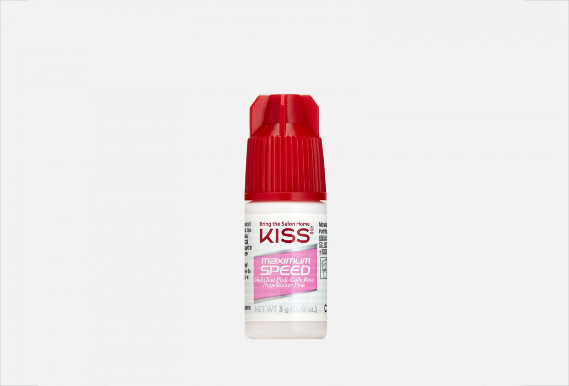 Клей для ногтей супер крепкий  KISS NEW YORK Professional Pink