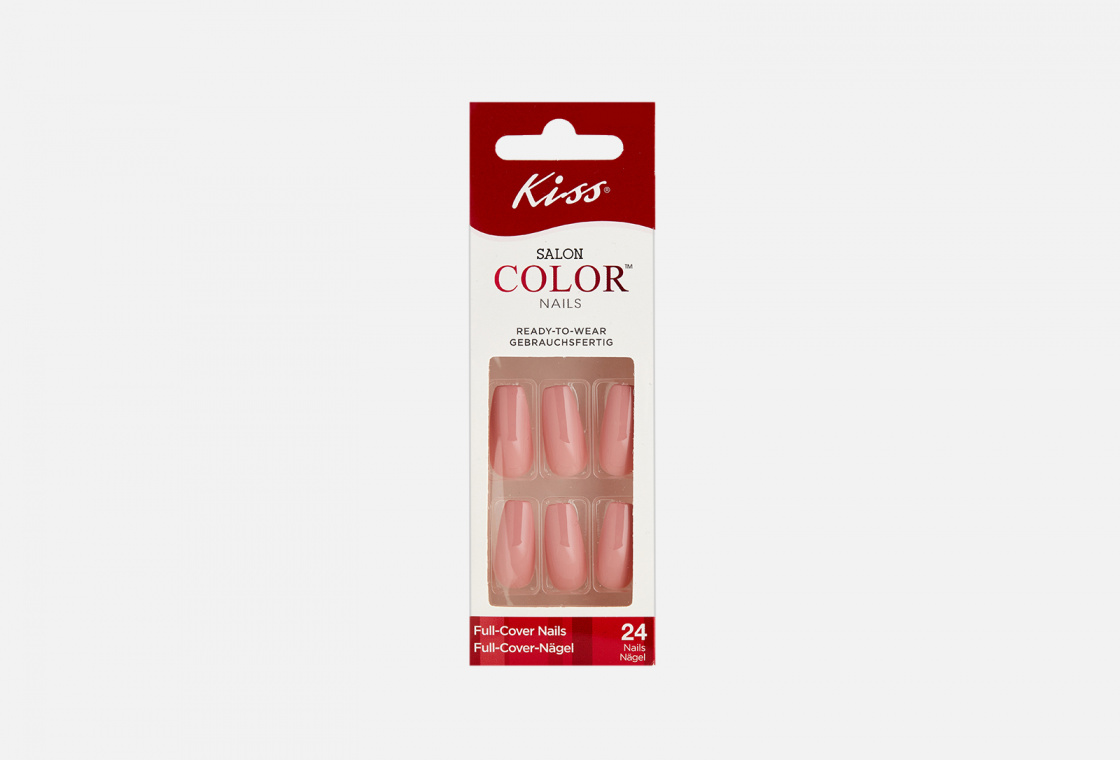 Набор накладных ногтей без клея средней длины KISS NEW YORK Professional Caramel