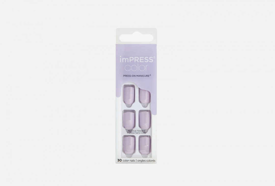 Накладные ногти KISS NEW YORK Professional Impress Manicure Monochrome Pale purple