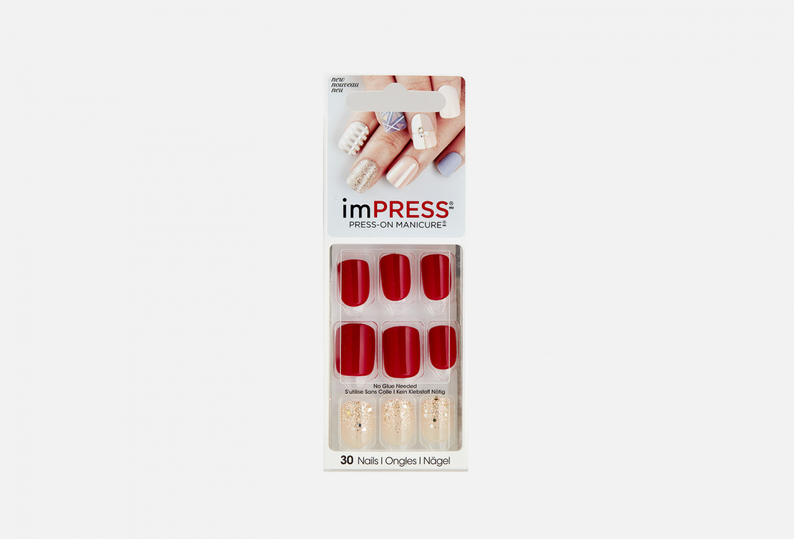 Накладные ногти  Impress Manicure Accent Cherry liqueur