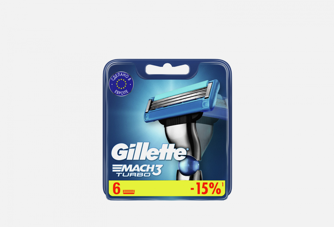 Cменные кассеты для бритья  Gillette GILLETTE MACH3 TURBO