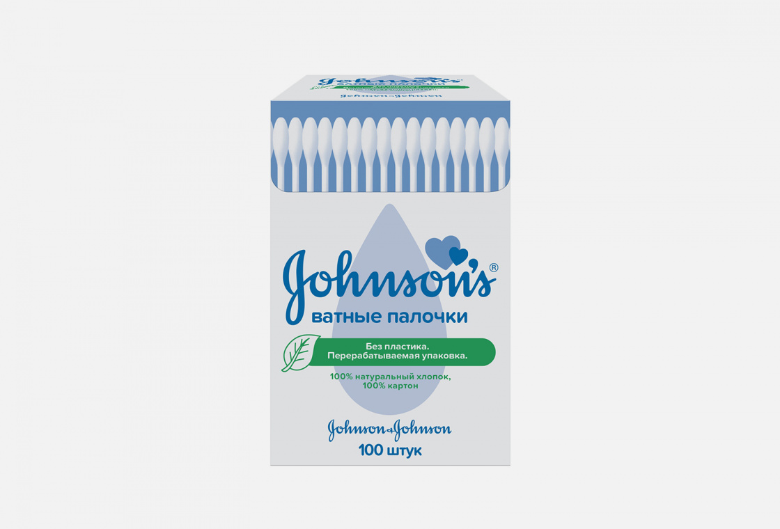 Детские ватные палочки Johnson & Johnson Cotton Buds
