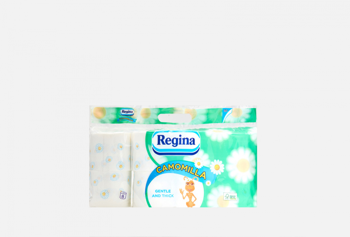 Туалетная бумага REGINA Ромашка, 3 слоя