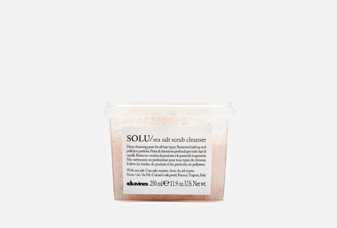 Скраб для кожи головы с морской солью Davines SOLU sea salt scrub cleanser