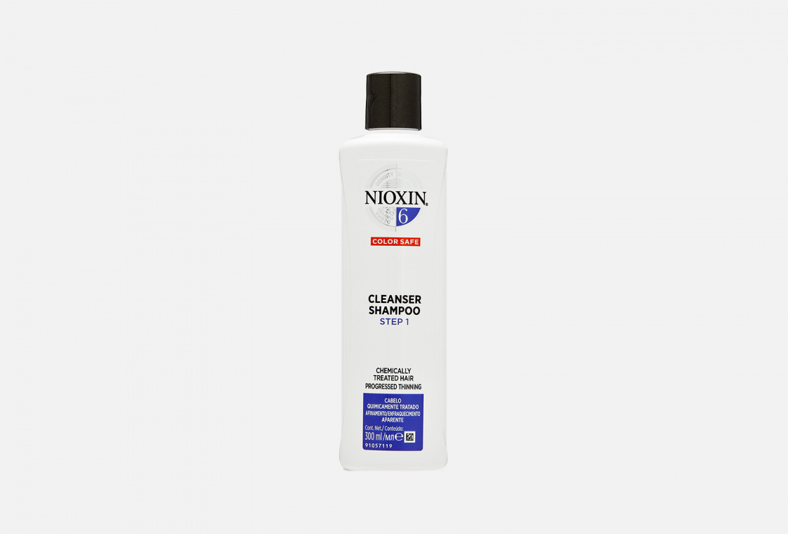 Очищающий шампунь для волос Nioxin Cleanser Shampoo Step 1 System 6