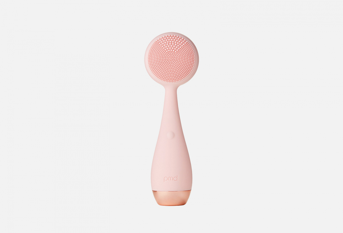 Силиконовая щёточка для очищения ПРО, с Розовым Кварцем PMD Beauty  Clean Pro Blush with Rose Quartz