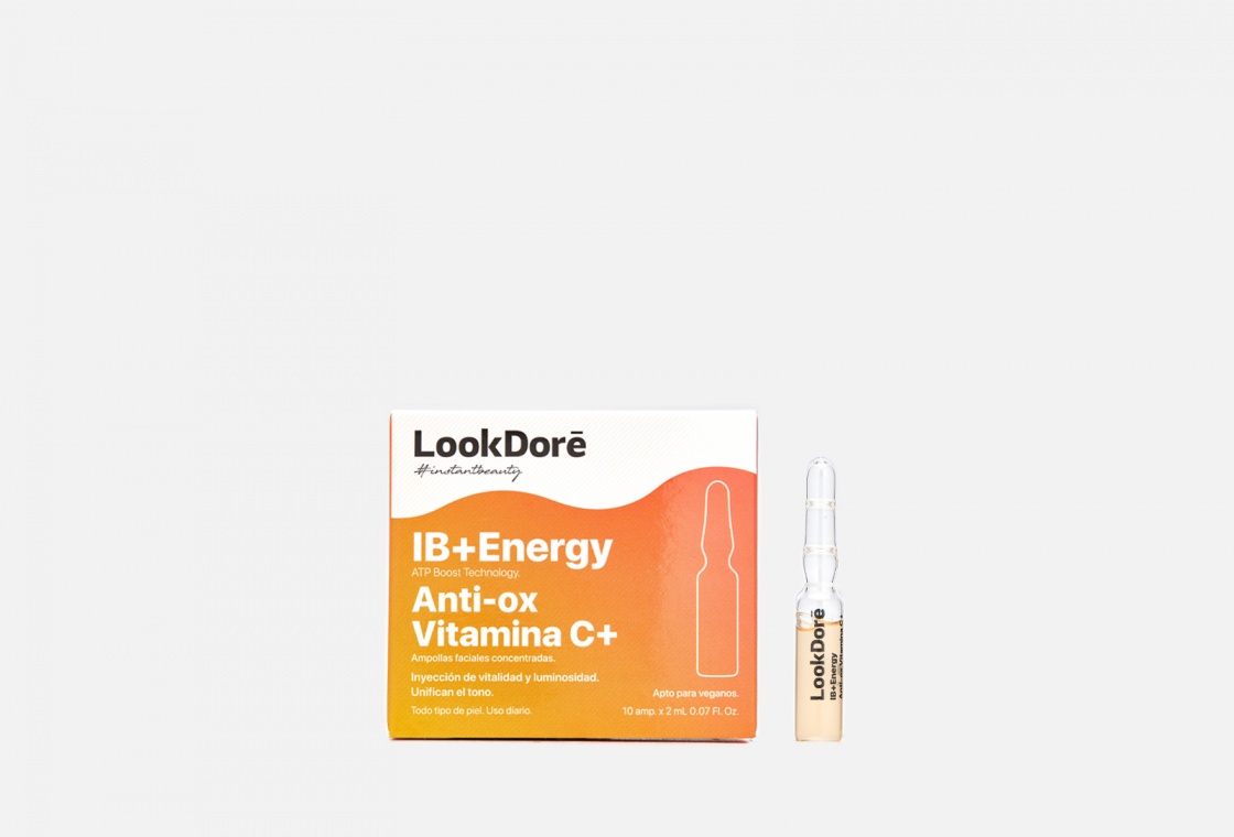 Концентрированная сыворотка в ампулах моментального восстановления с витамином С , 10 x 2 мл LookDore IB+ENERGY AMPOULES ANTI-OX VITAMIN C+ 
