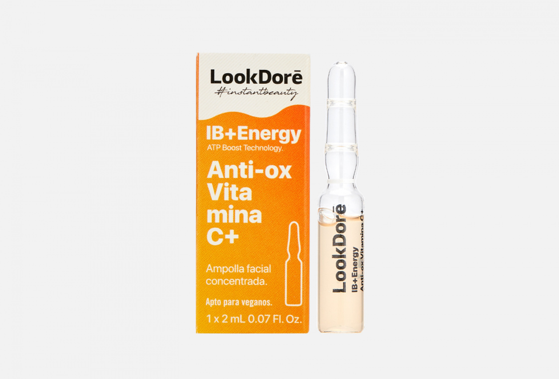 Концентрированная сыворотка в ампулах моментального восстановления с витамином С, 1 x 2 мл LookDore IB+ENERGY AMPOULES ANTI-OX VITAMIN C+