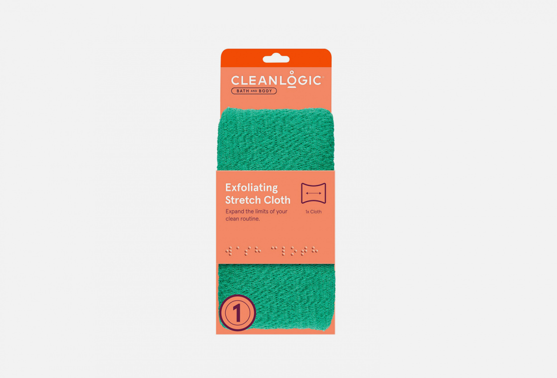 Мочалка для тела ( в ассортименте) CLEANLOGIC Bath & Body Exfoliating Stretch Cloth