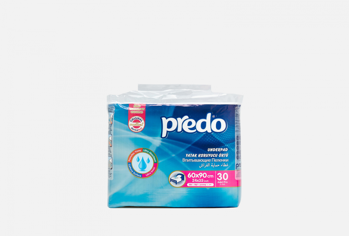 Впитывающие пеленки Predo baby UNDERPAD 60*90см х 30 шт