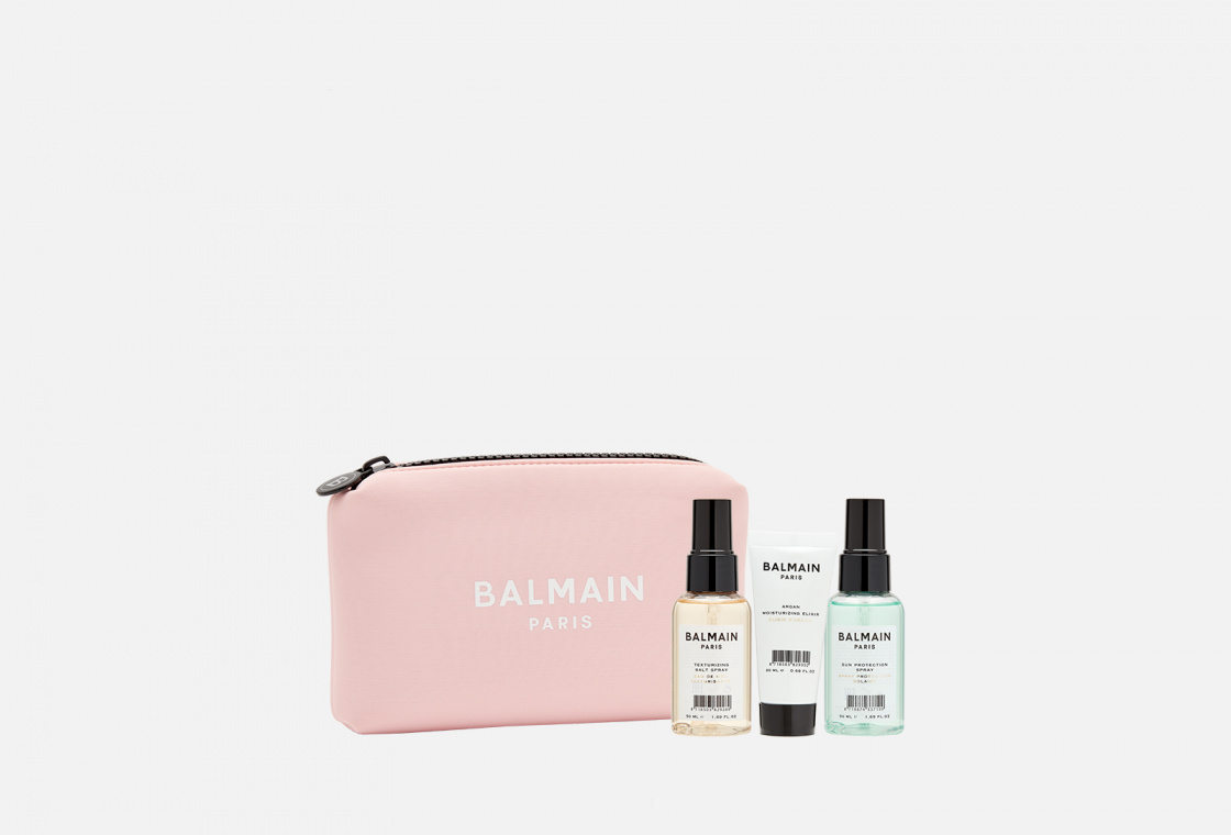 Косметичка розовая BALMAIN Paris  Limited Edition Cosmetic Bag SS20 Pink