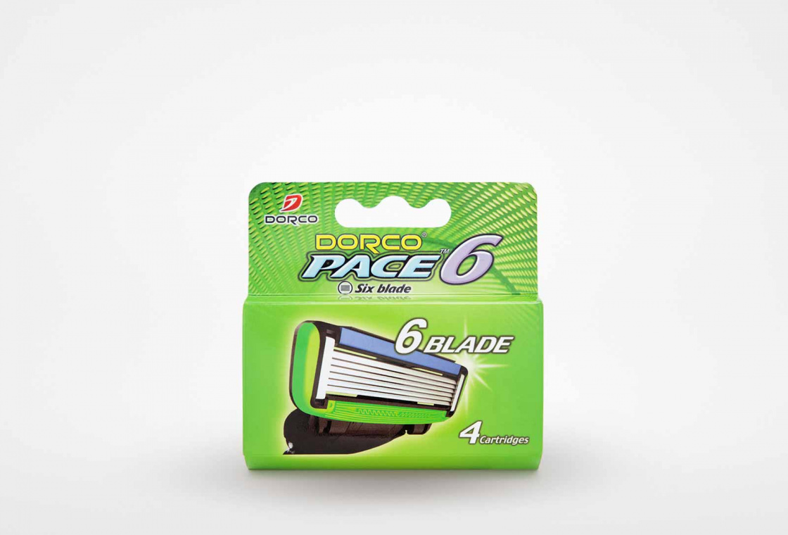 Станок для бритья dorco pace 6 с триммером 2 сменные кассеты