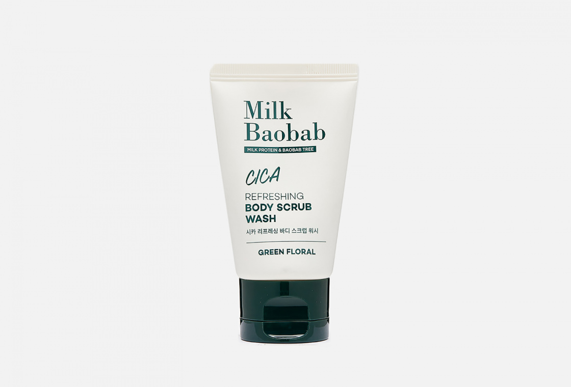 Гель-скраб для душа MilkBaobab MilkBaobab Cica Refreshing Body Scrub Wash Travel Edition