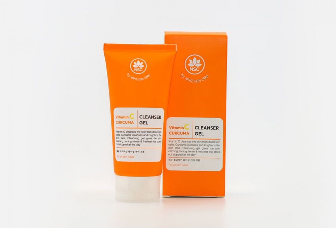 Тонизирующий гель для умывания Name Skin Care Vitamin C & Curcuma Cleanser gel Toning skin