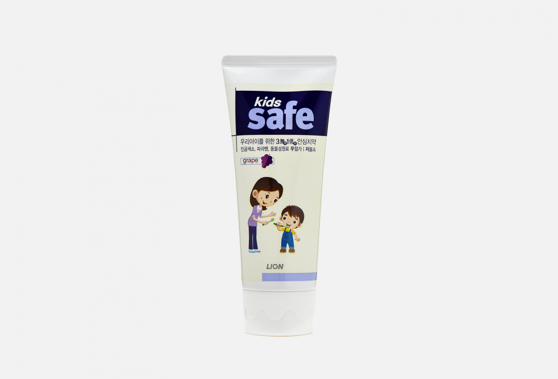 Детская зубная паста со вкусом винограда CJ LION Kids Safe