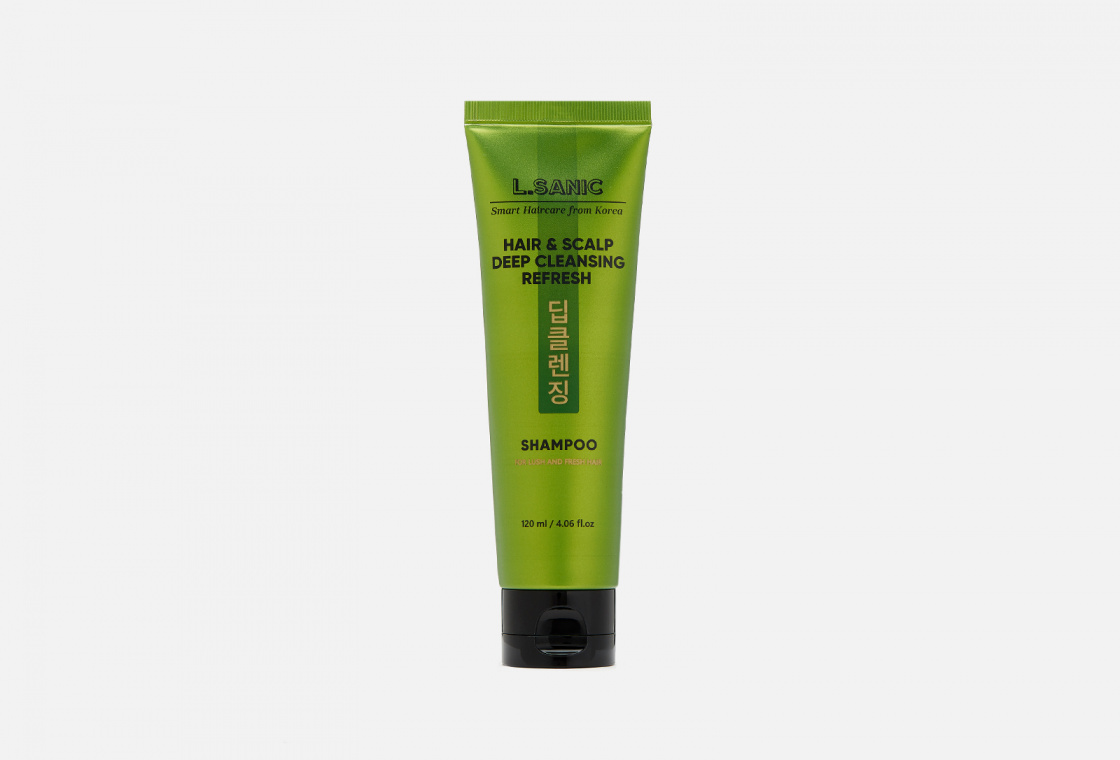 Освежающий шампунь для глубокого очищения волос и кожи головы L.SANIC Hair & Scalp Deep Cleansing Refresh Shampoo