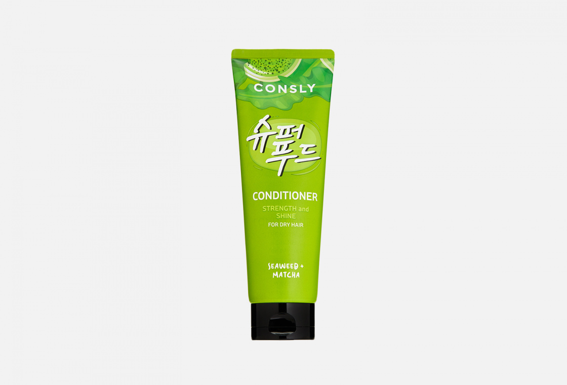 Кондиционер с экстрактами водорослей и зеленого чая Матча для силы и блеска волос CONSLY Seaweed & Matcha Conditioner for Strength & Shine
