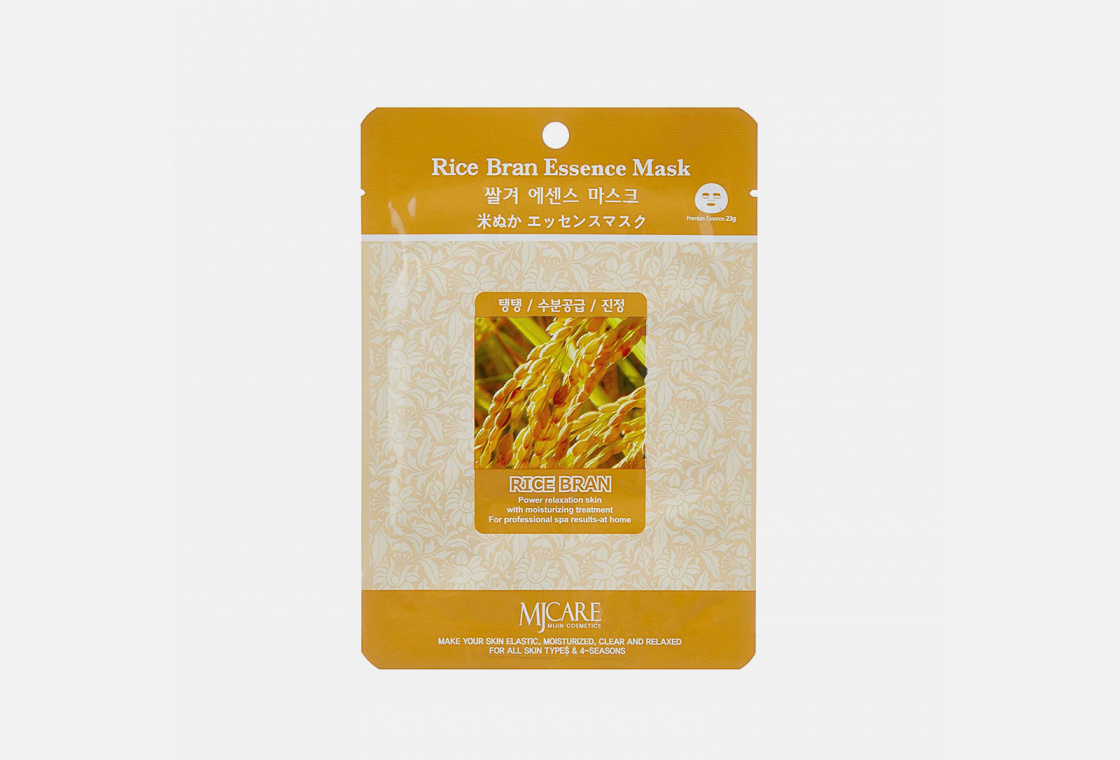 Маска тканевая для лица  Mijin Care Facial mask with Rice bran