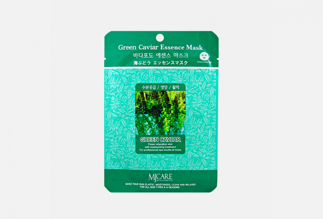 Маска тканевая для лица  Mijin Care Facial mask with Green caviar