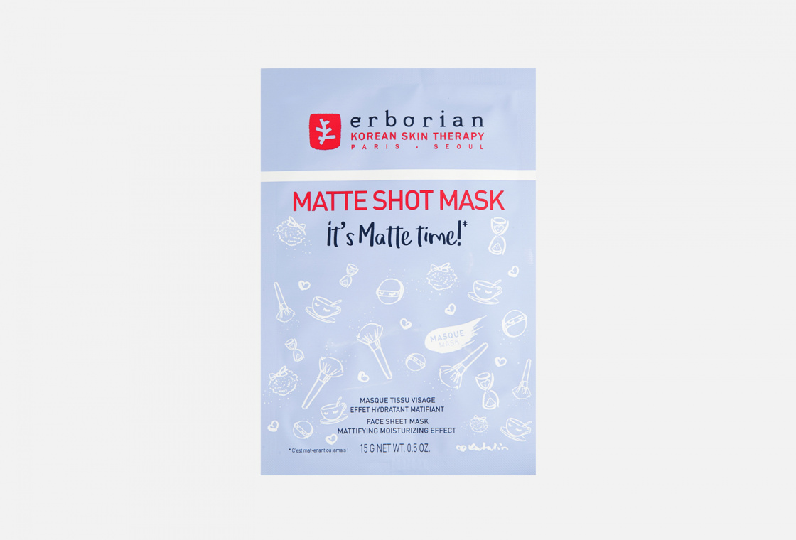 тканевая маска для лица Erborian MATTE SHOT MASK — купить в Москве
