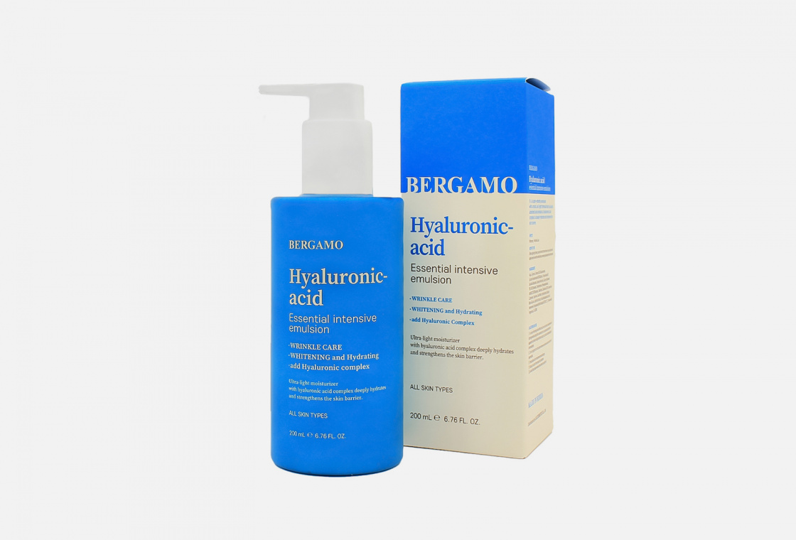 Интенсивая Эмульсия с гиалуроновой кислотой  Bergamo Hyaluronic Acid Essential Intensive Emulsion
