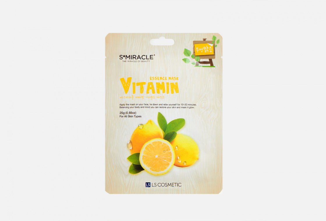 Тканевая маска для лица S-miracle  Vitamin