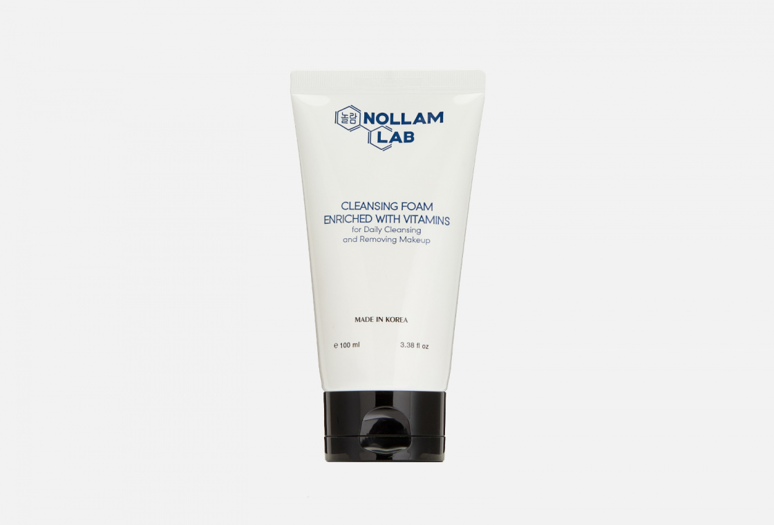 Витаминизированная пенка для ежедневного очищения и снятия макияжа NOLLAM LAB Cleansing Foam for Daily Cleansing and Removing Makeup
