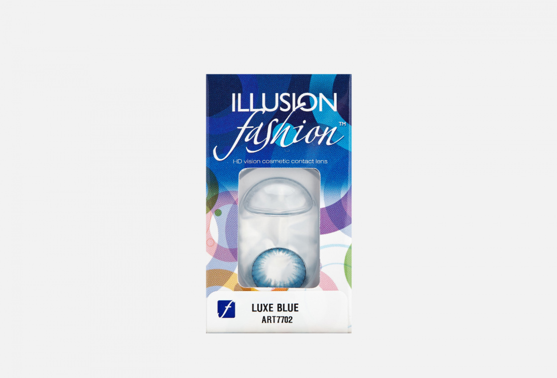 Цветные контактные линзы ILLUSION fashion LUXE bc 8,6, dia 14,5, 2 шт.