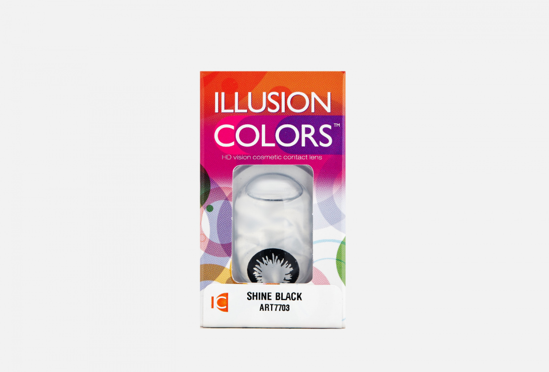 Цветные контактные линзы ILLUSION colors SHINE bc 8,6, dia 14, 2 шт.