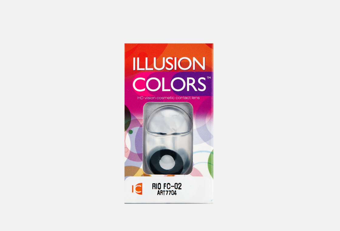 Цветные контактные линзы ILLUSION COLORS Rio FC-2 bc 8,6, dia 14, 2 шт.
