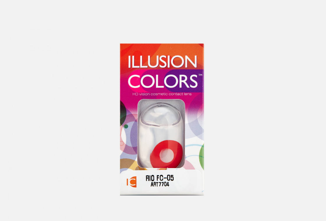 Цветные контактные линзы ILLUSION COLORS Rio FC-5 bc 8,6, dia 14, 2 шт.