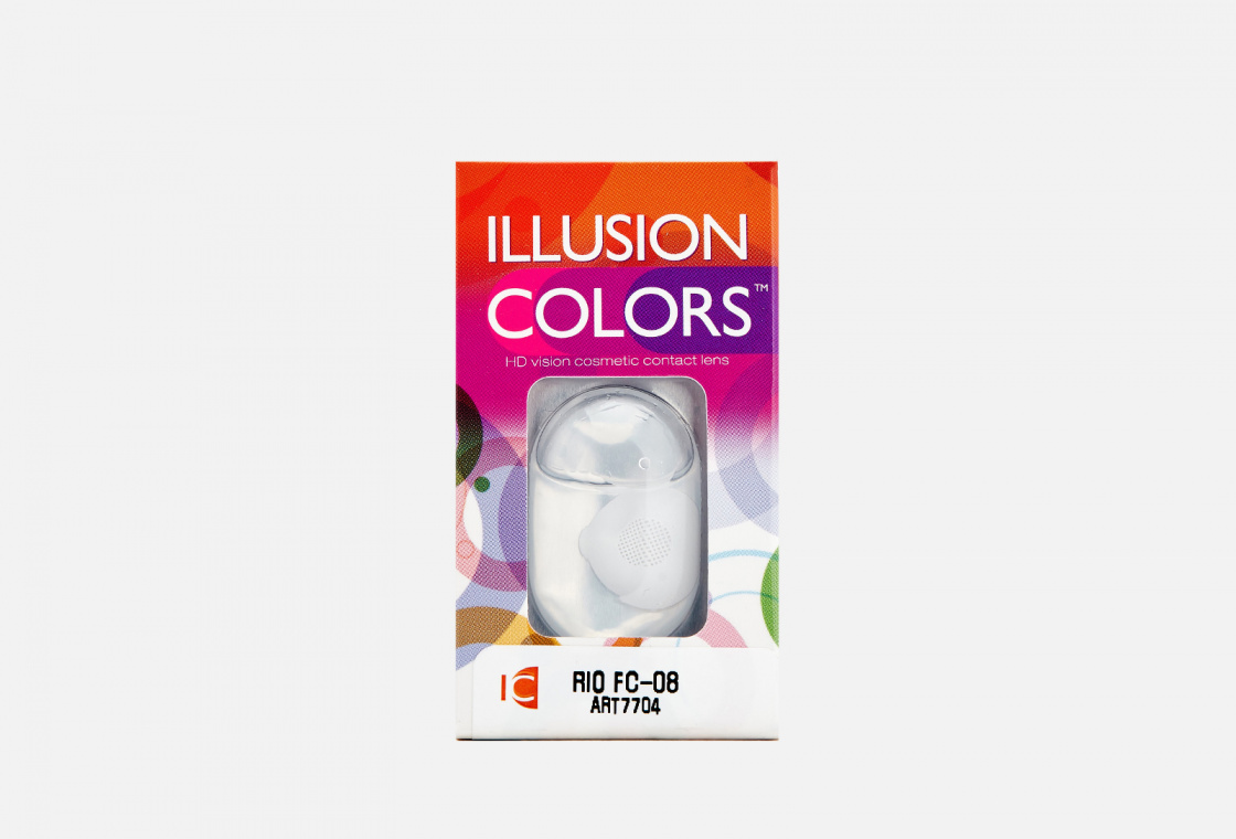 Цветные контактные линзы ILLUSION COLORS Rio FC-8 bc 8,6, dia 14, 2 шт.