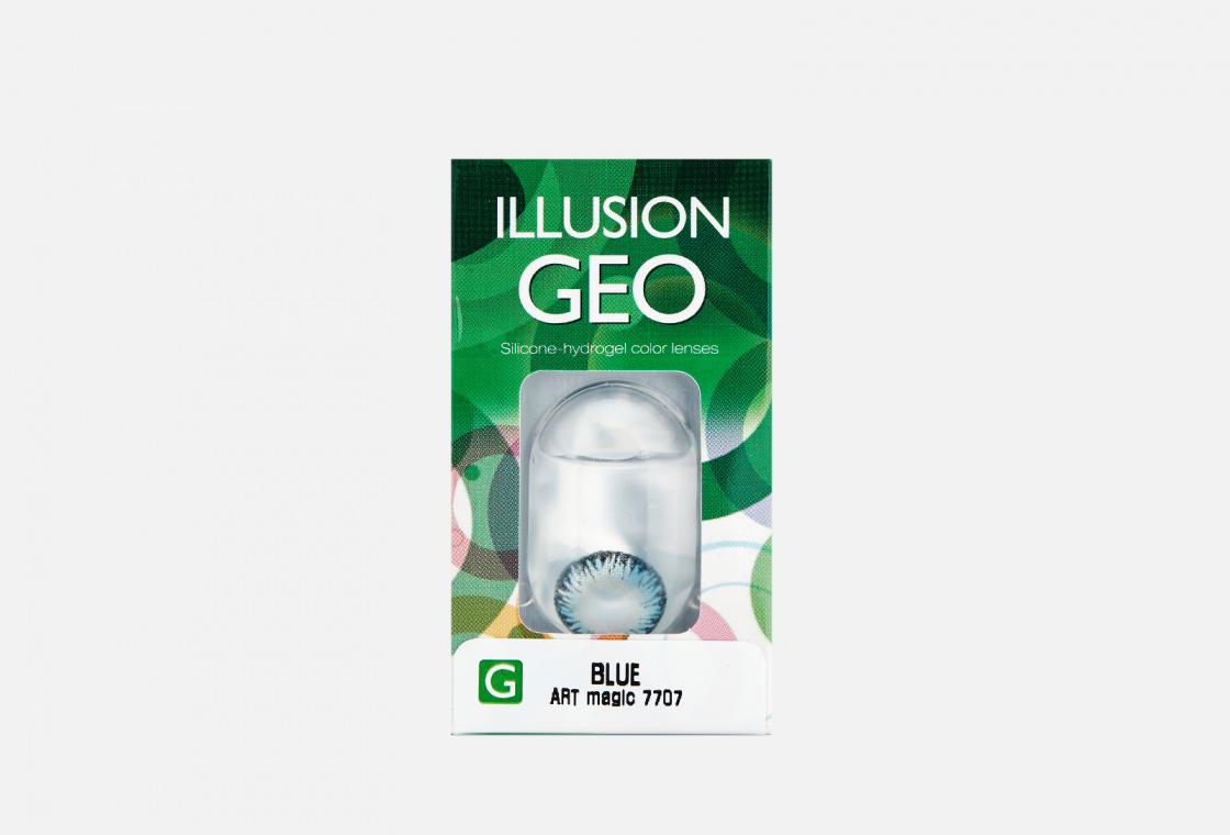 Цветные контактные линзы ILLUSION GEO Magic bc 8,6, dia 14, 2 шт.