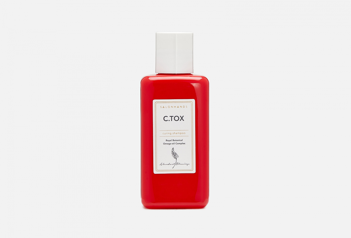 Восстанавливающий шампунь для волос  Salonhands C.TOX curing shampoo, тревел-формат
