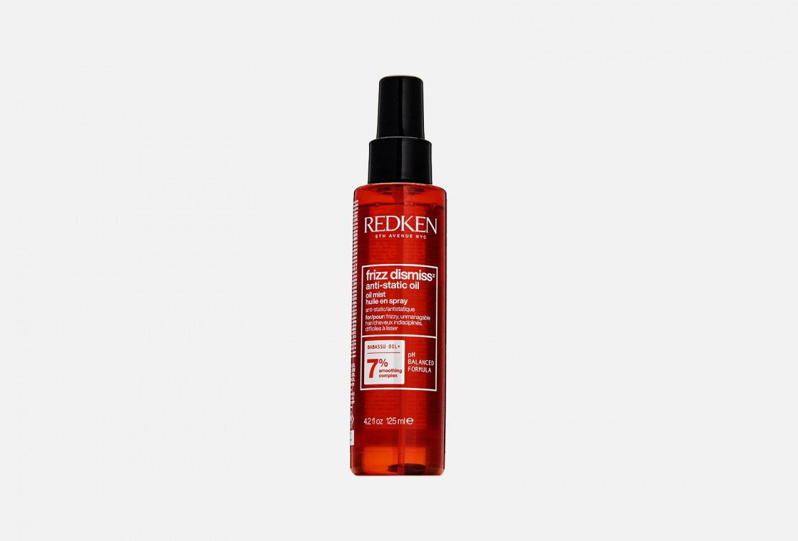 Антистатическое увлажняющее масло-спрей для дисциплины всех типов непослушных волос Redken Oil Frizz Dismiss