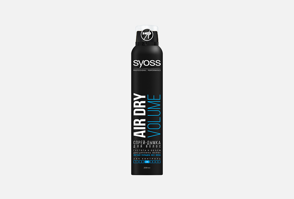 Спрей-дымка для волос  Syoss Air Dry Volume Густота & Объем