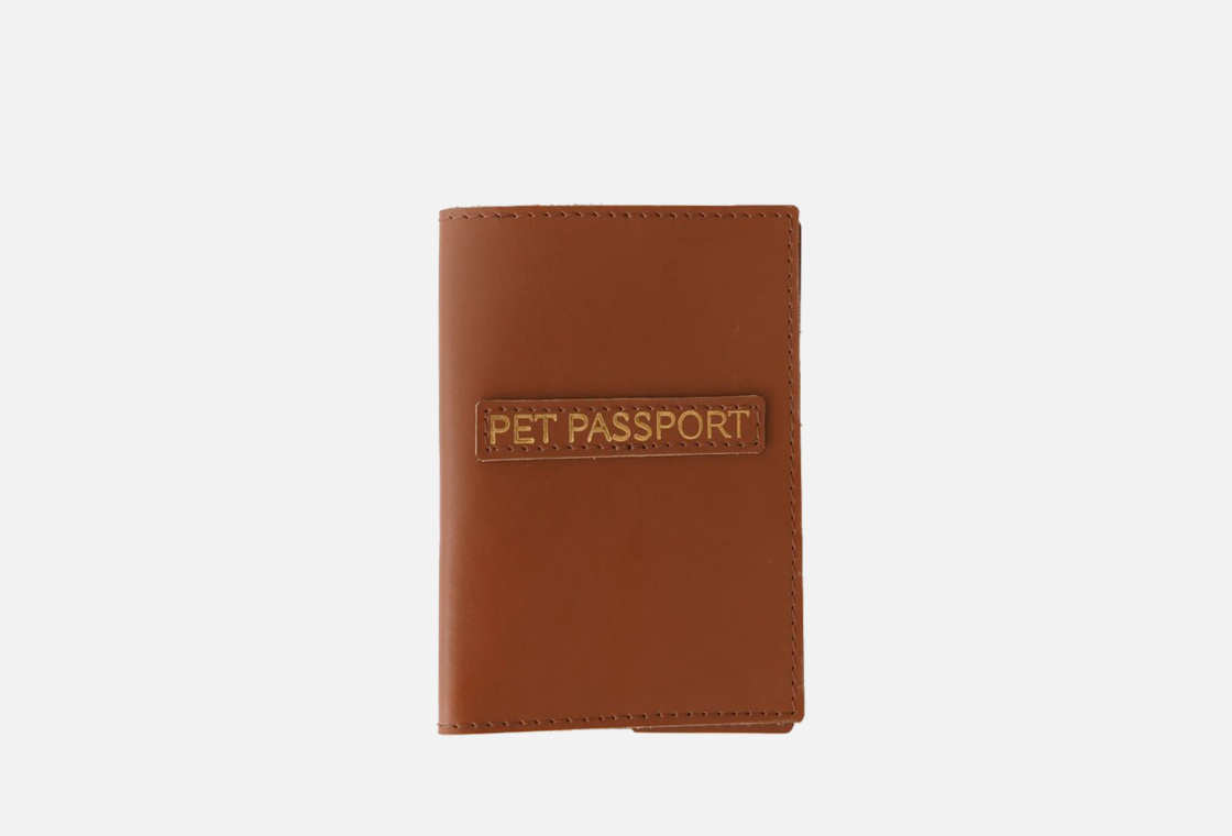 Обложка на паспорт  FOR PETS кэмэл