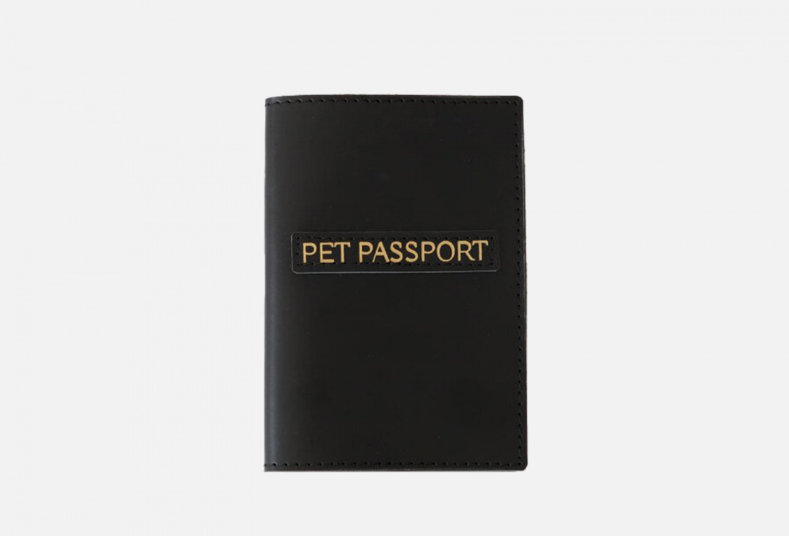 Обложка на паспорт  FOR PETS чёрный
